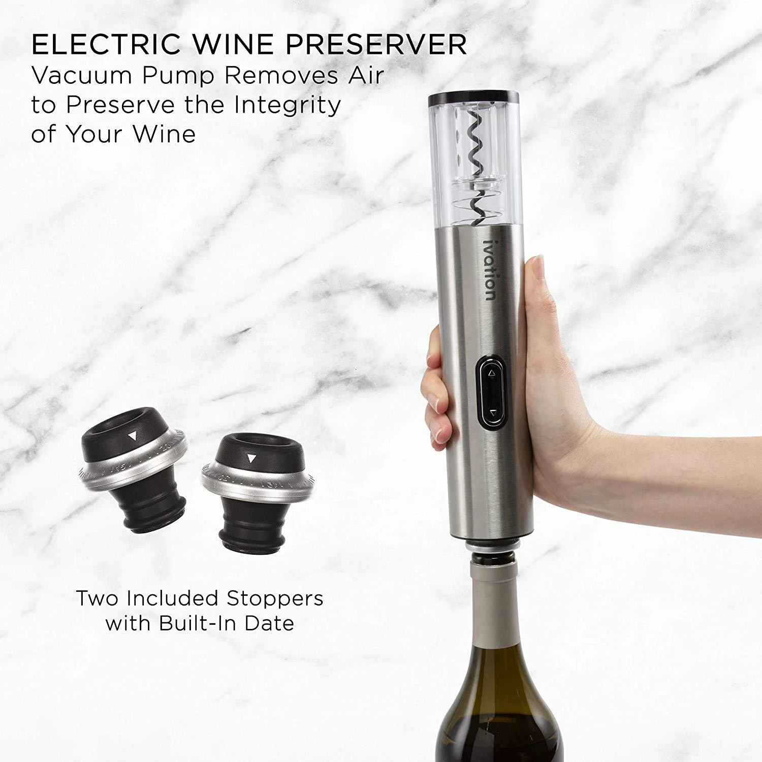 Electric Wine Opener, 7-Piece Wine Gift Set, Electric Bottle Opener, Wine Aerator Pourer - Image 4