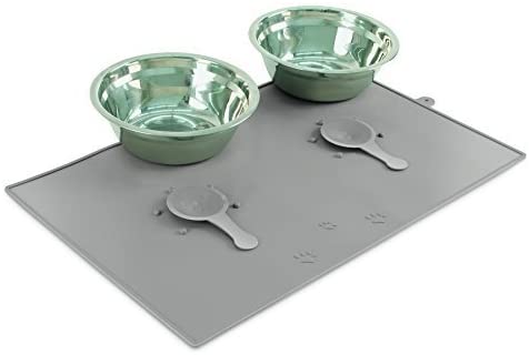Stay-Put Pet Mat & Bowls - Image 3