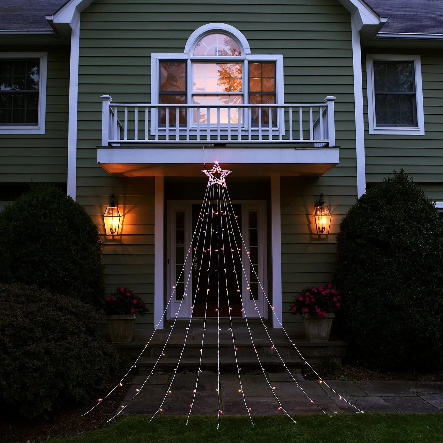 String Light Christmas Tree with Star - Image 6