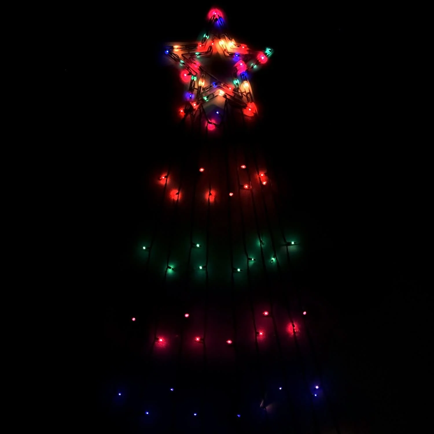 String Light Christmas Tree with Star - Image 8