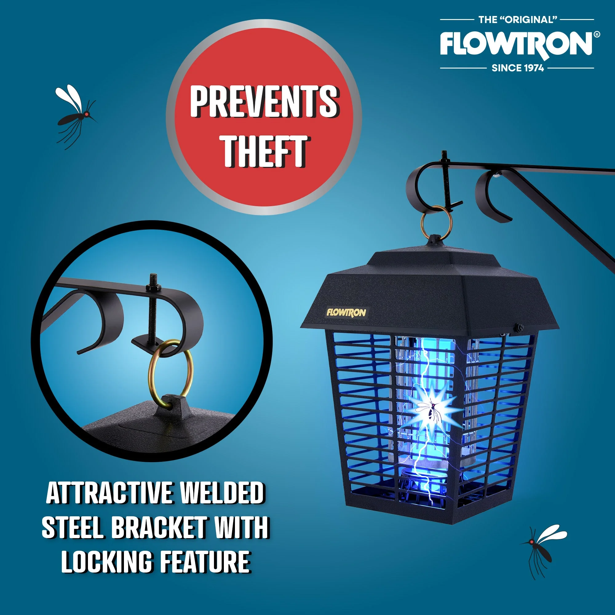 Flowtron SB-300 Security Wall Bracket for Outdoor Bug Zappers - Image 2