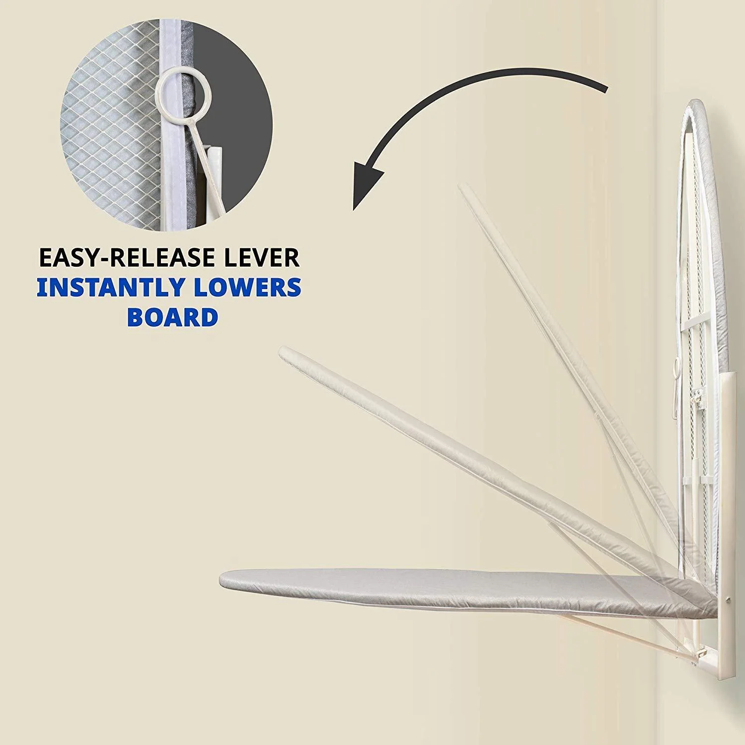 Ironing Board, Wall Mount Iron Board Holder and Ironing Board Cover - Image 18