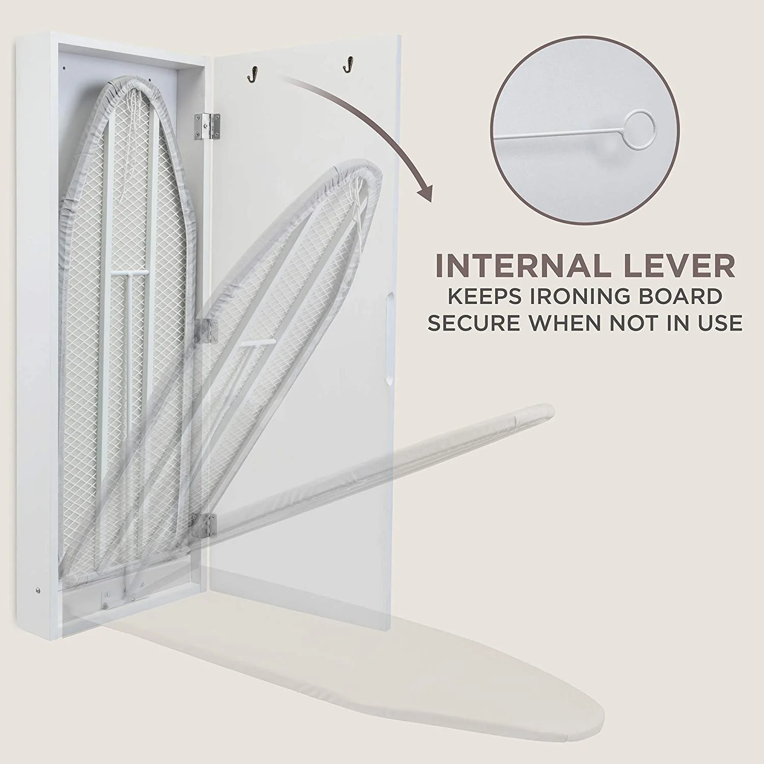 Ironing Board, Hanging Ironing Board & Ironing Board Cover W/ Mirror - Image 2