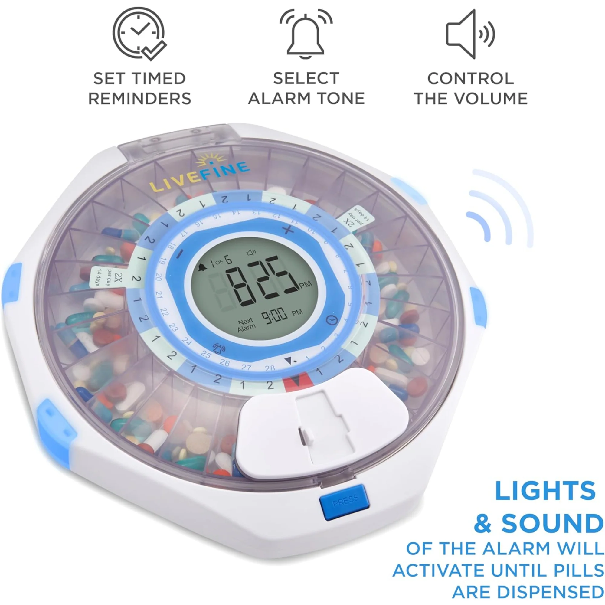 WiFi Automatic Pill Dispenser & 28-Day Remote Medication System with Lock & Key - Image 7