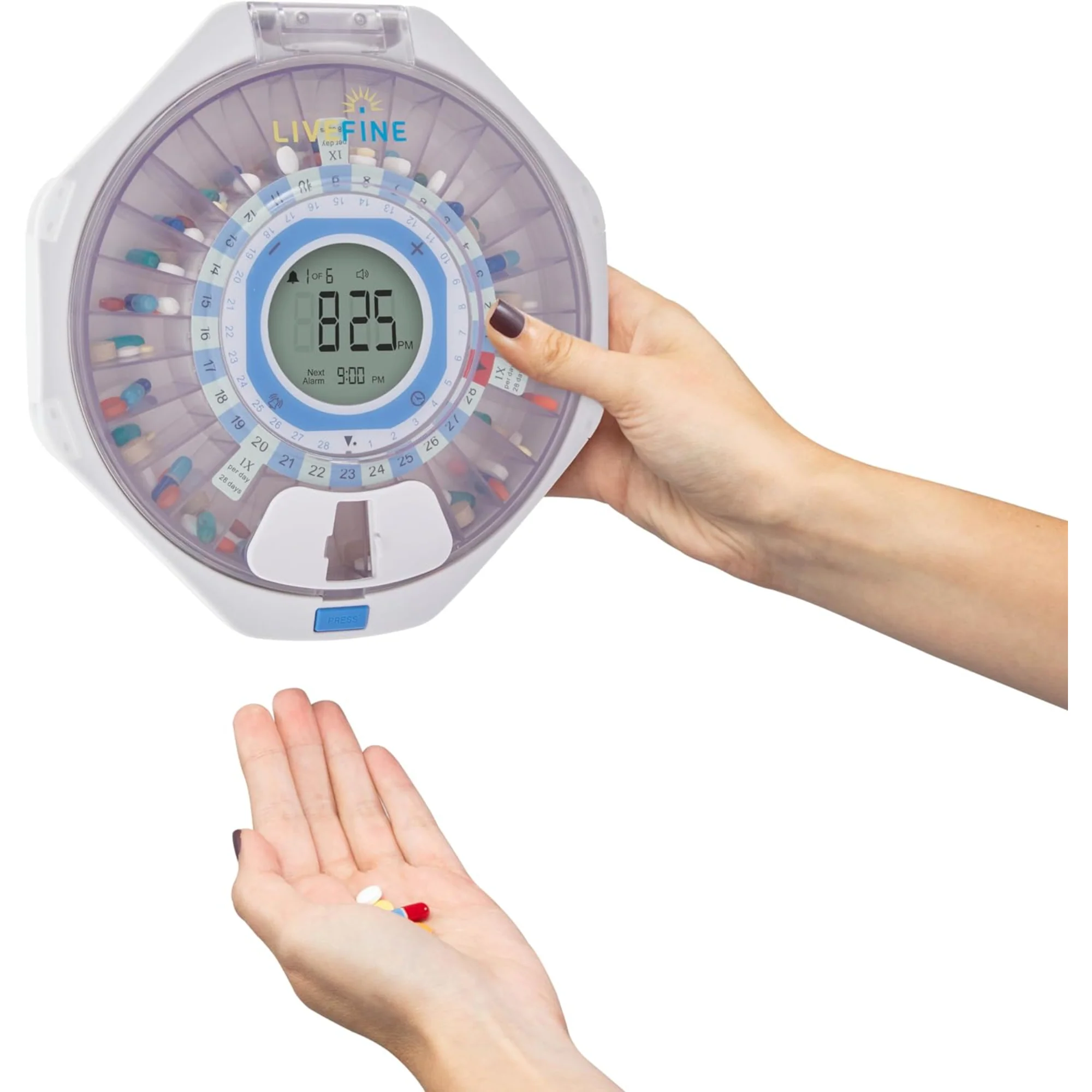 WiFi Automatic Pill Dispenser & 28-Day Remote Medication System with Lock & Key - Image 9