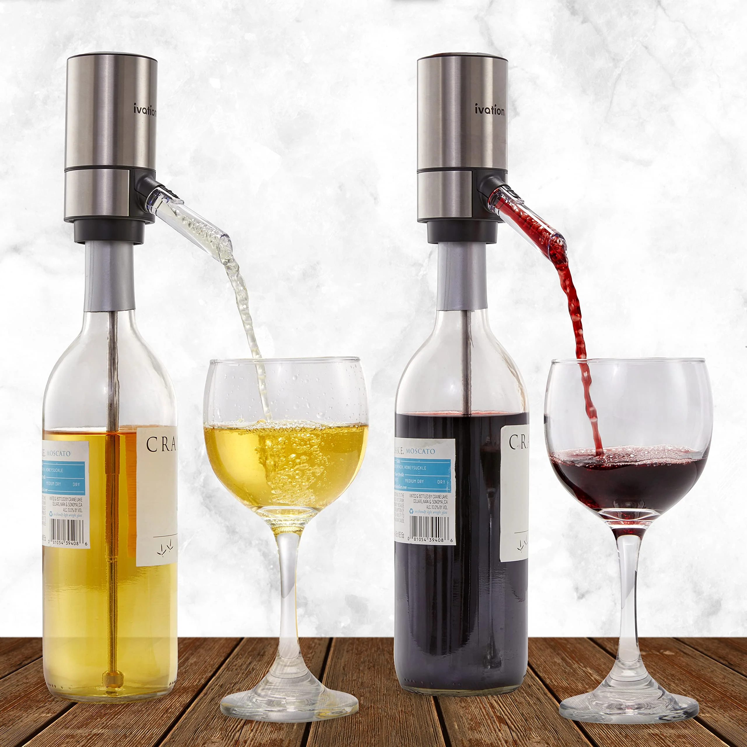 Ivation Wine Aerator & Wine Dispenser with Extension Rod, Battery-Operated Wine Aerator Pourer Spout - Image 5