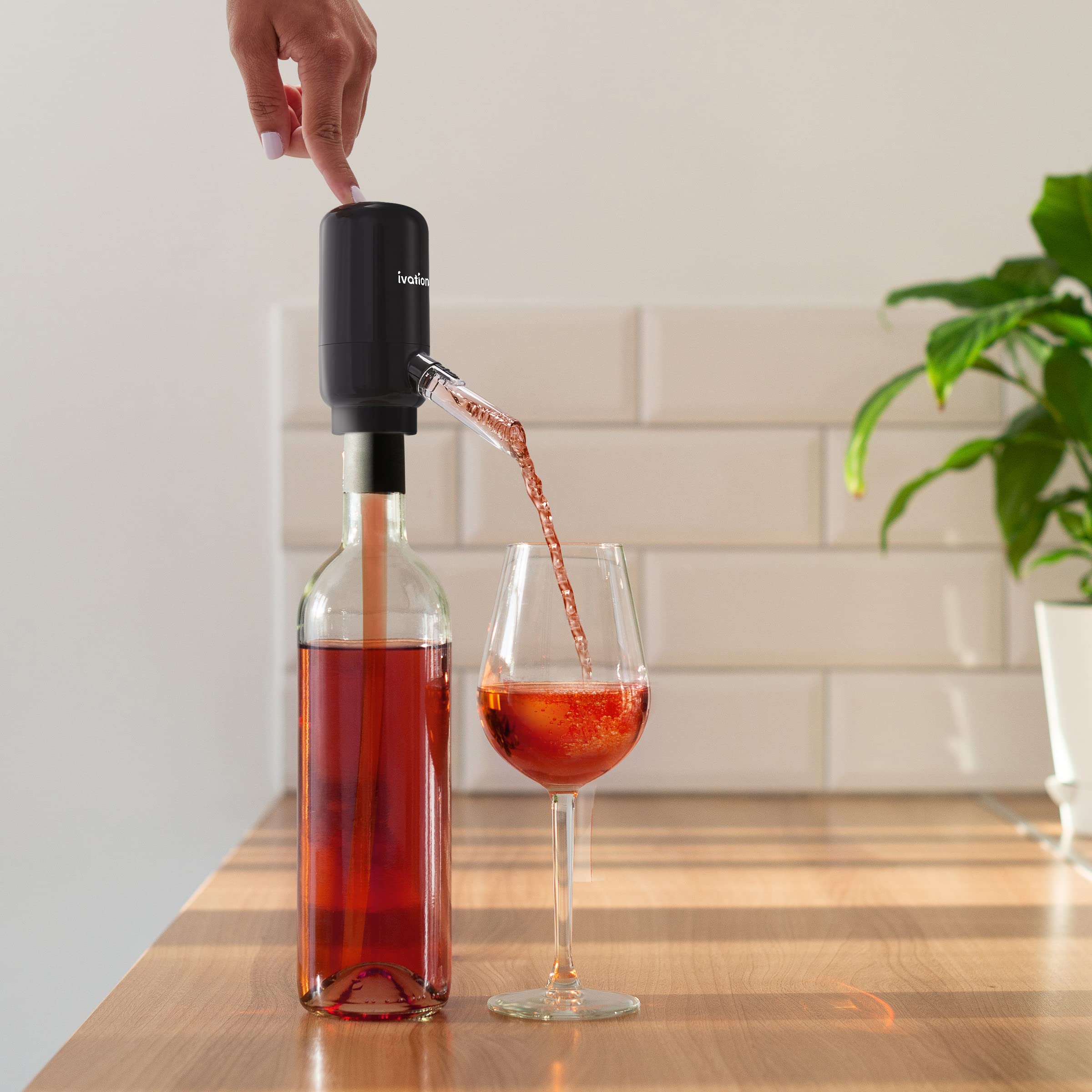 Ivation Wine Aerator & Wine Dispenser with Flexible Tube, Battery-Operated Wine Aerator Pourer Spout - Image 8