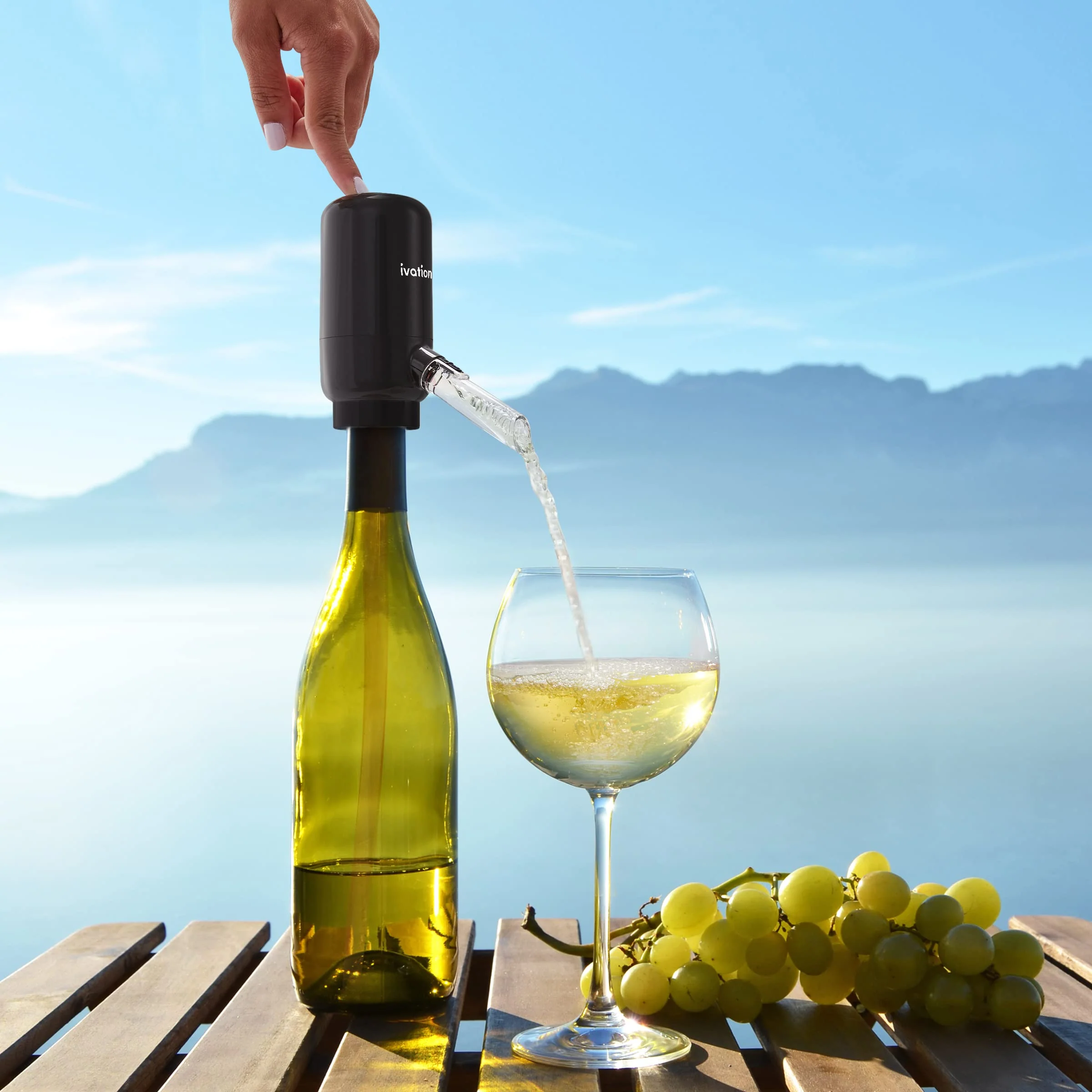 Ivation Wine Aerator & Wine Dispenser with Flexible Tube, Battery-Operated Wine Aerator Pourer Spout - Image 9
