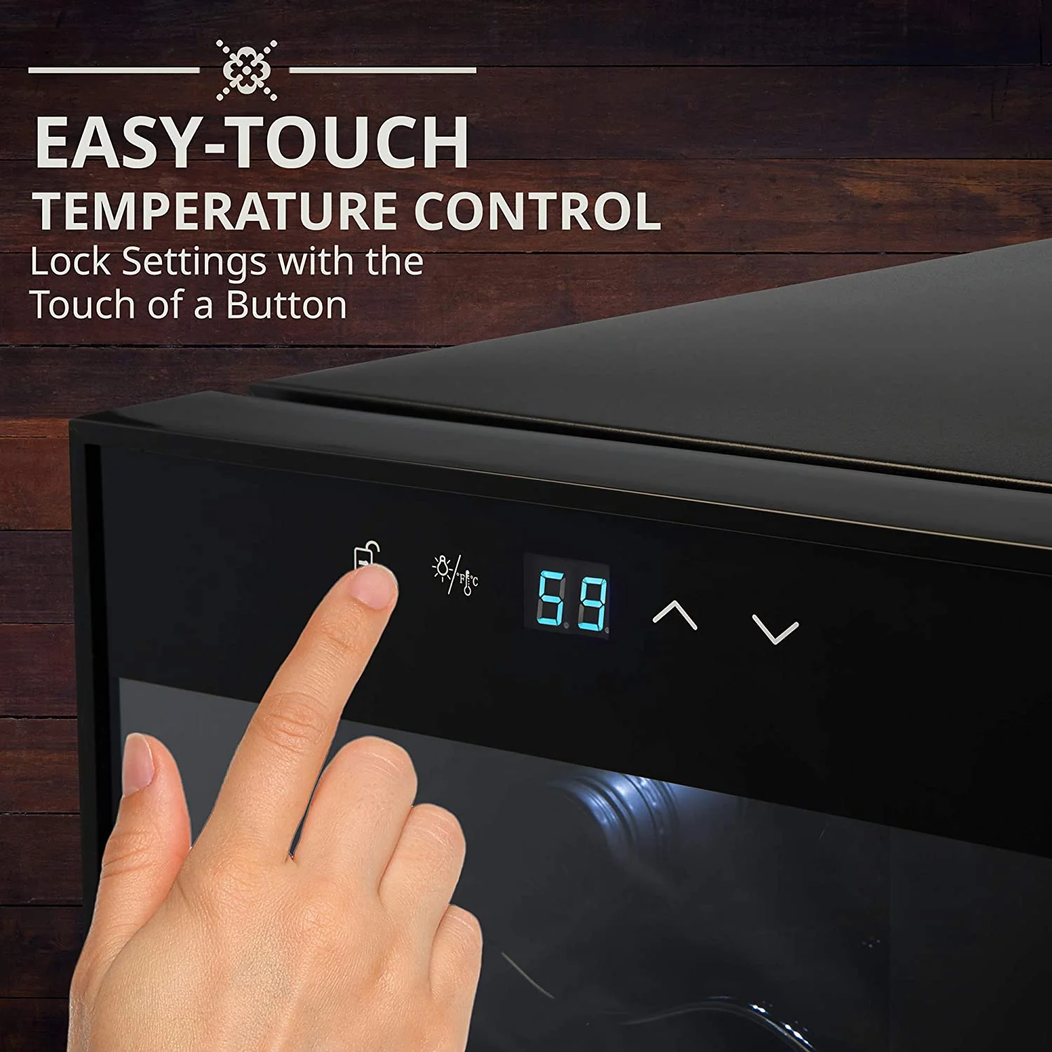Ivation 51 Bottles Wine Fridge w/ Wi-Fi App, Freestanding Wine Refrigerator with Lock - Image 6