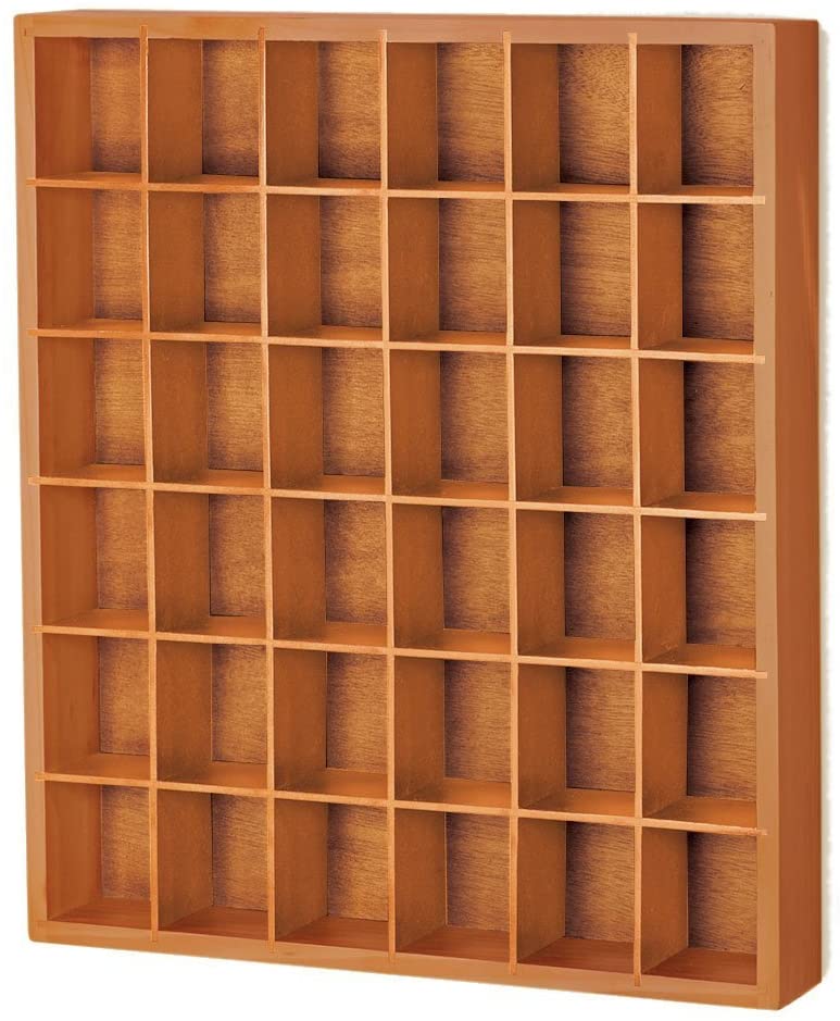 Jumbl Wood Shot Glass Wall Curio Display Case - Image 3